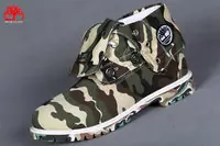 timberland roll top chaussures montantes hommes armee camouflage